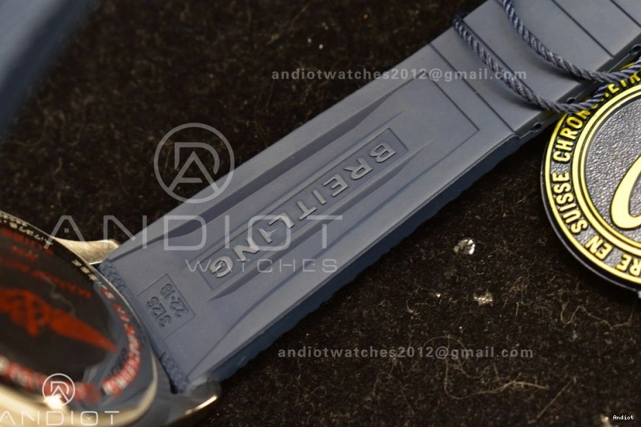 1:1 White Dial A2824 BLSF SS Automatic Strap SuperOcean Edition on 42 Blue Rubber Best 0423